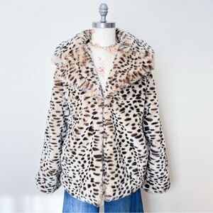 Leopard coat size small